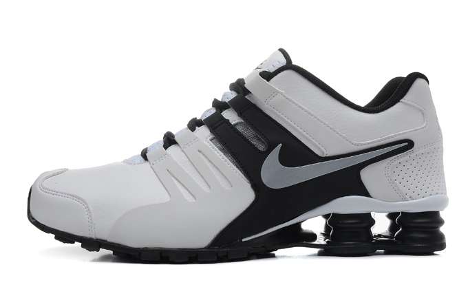 Nike Shox actuelles 2014 nouvelles chaussures blanc noir (2)